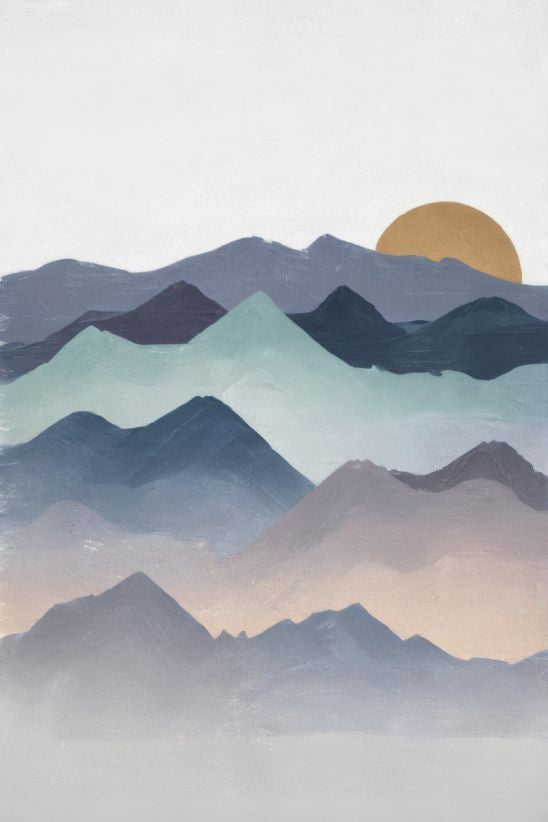 Golden Dawn Over Peaks