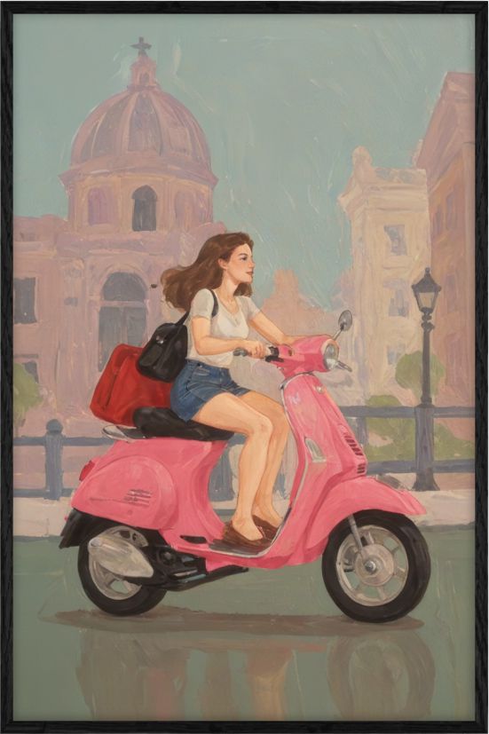 Scooter Girl in Rome
