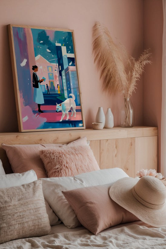 Reading in the street