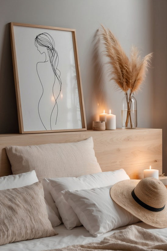 Imperfect drawing of woman